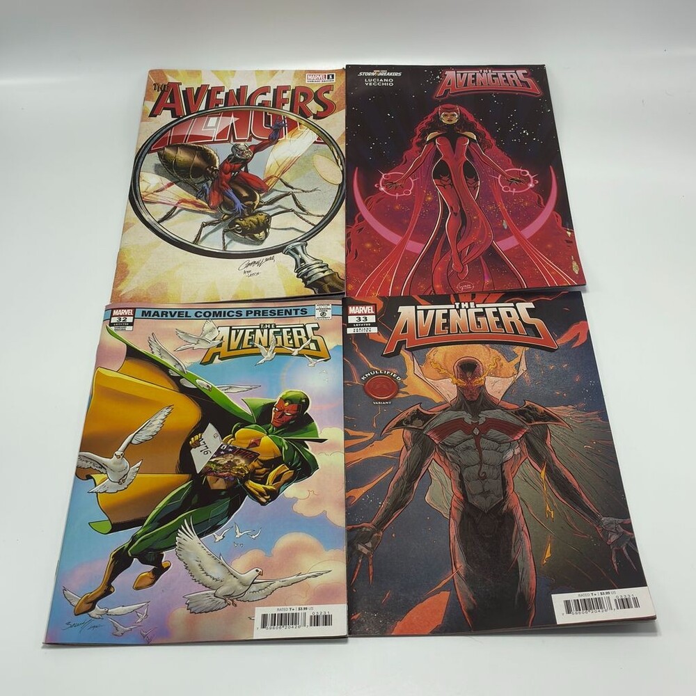 Marvel Comics Avengers Variant Covers – Lot Of 4 (Avengers Comics)